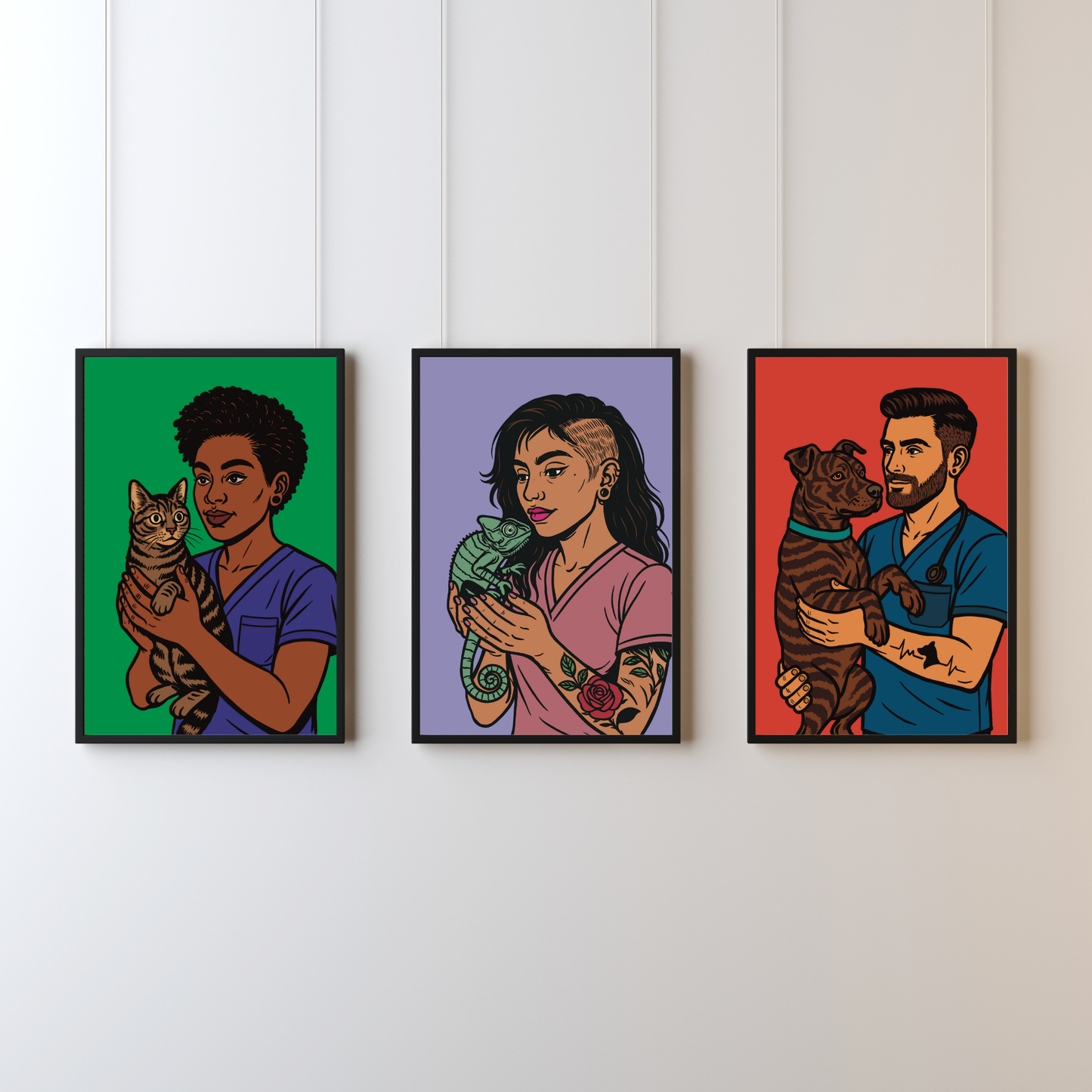 🐕🦺 🤎 Brindle Buddy Glow Fine Art Print
