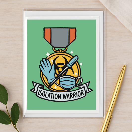 Isolation Warrior – Veterinary Recognition Notecard – A2 Veterinary Notecard