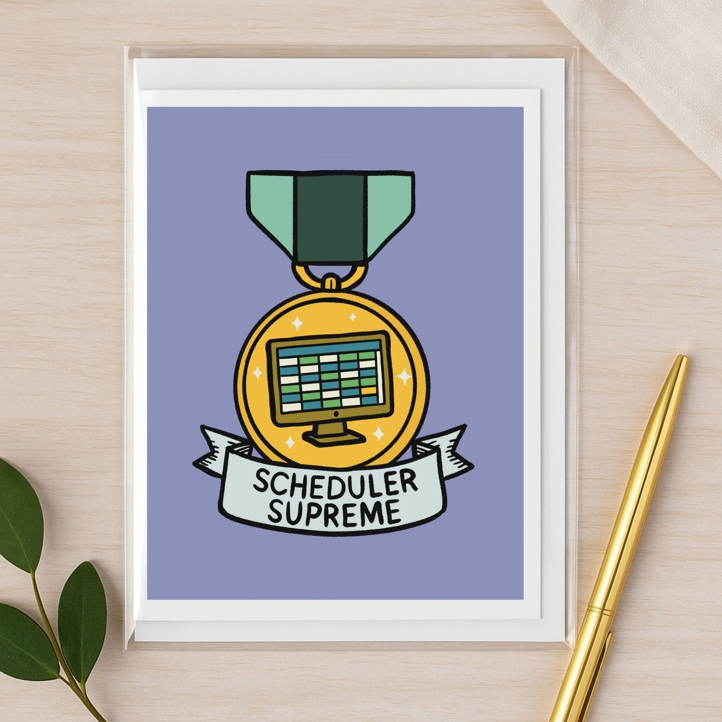 Scheduler Supreme – Veterinary Recognition Notecard – A2 Veterinary Notecard