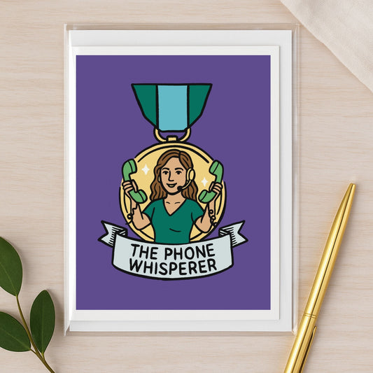 The Phone Whisperer – Veterinary Recognition Notecard – A2 Veterinary Notecard