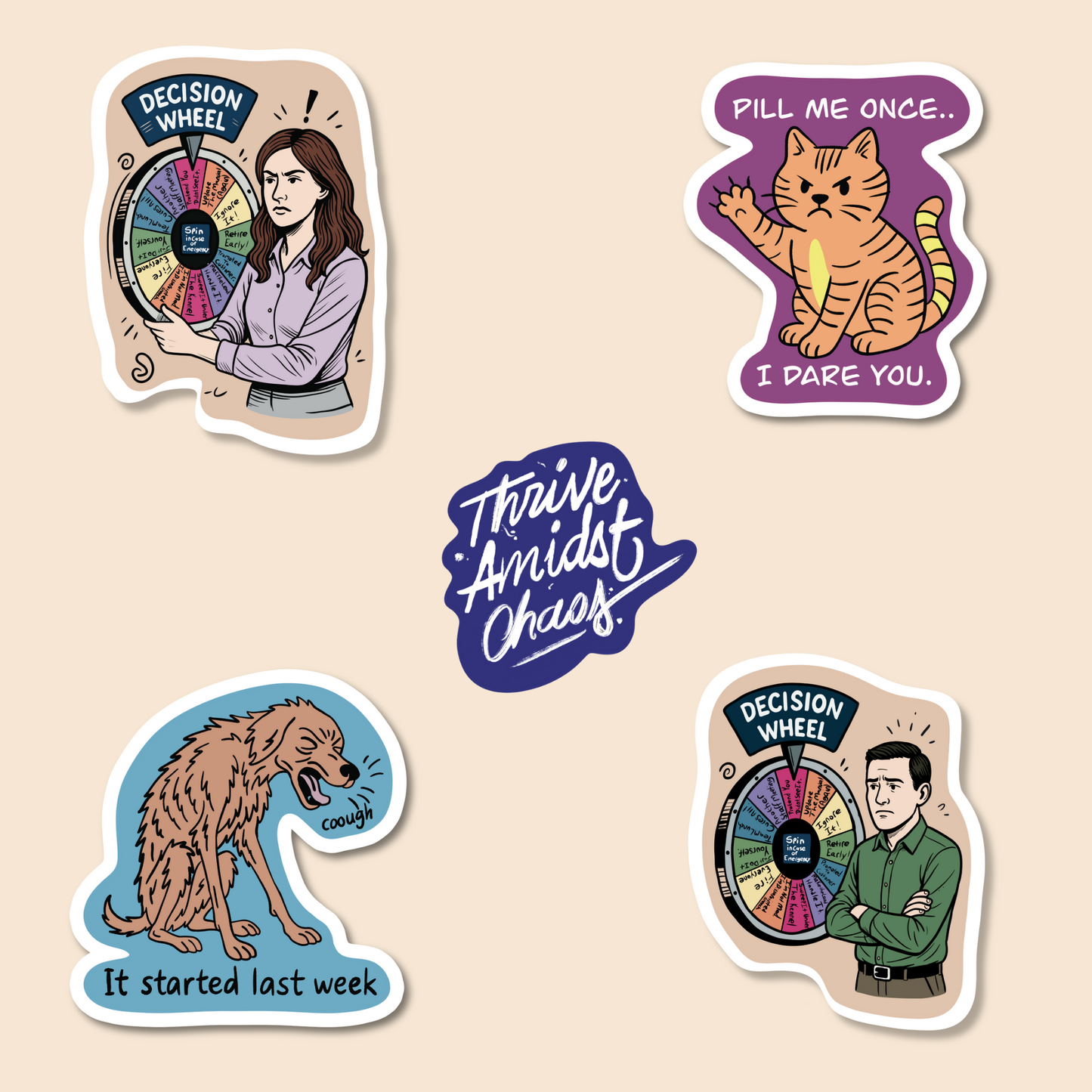 🐾 Veterinary Sticker Bundles – 5 or 10 Packs