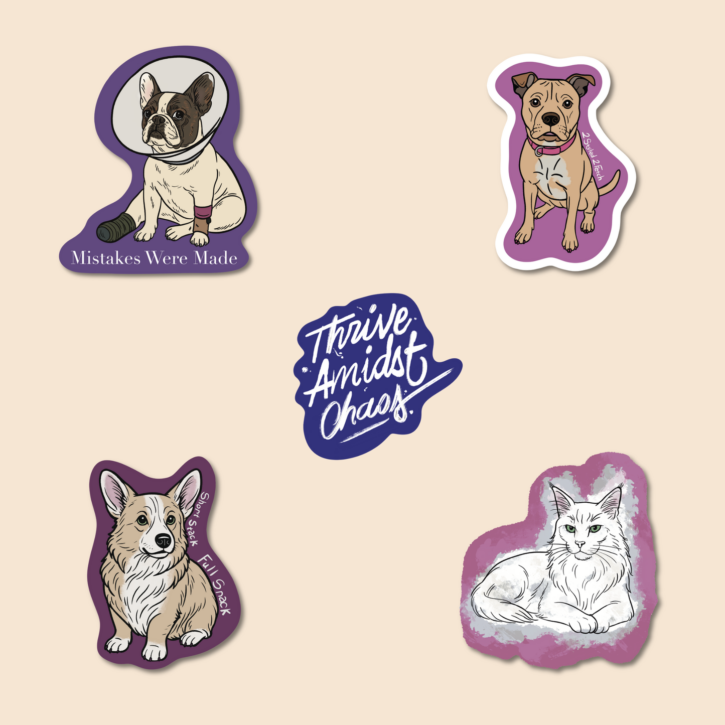 🐾 Veterinary Sticker Bundles – 5 or 10 Packs