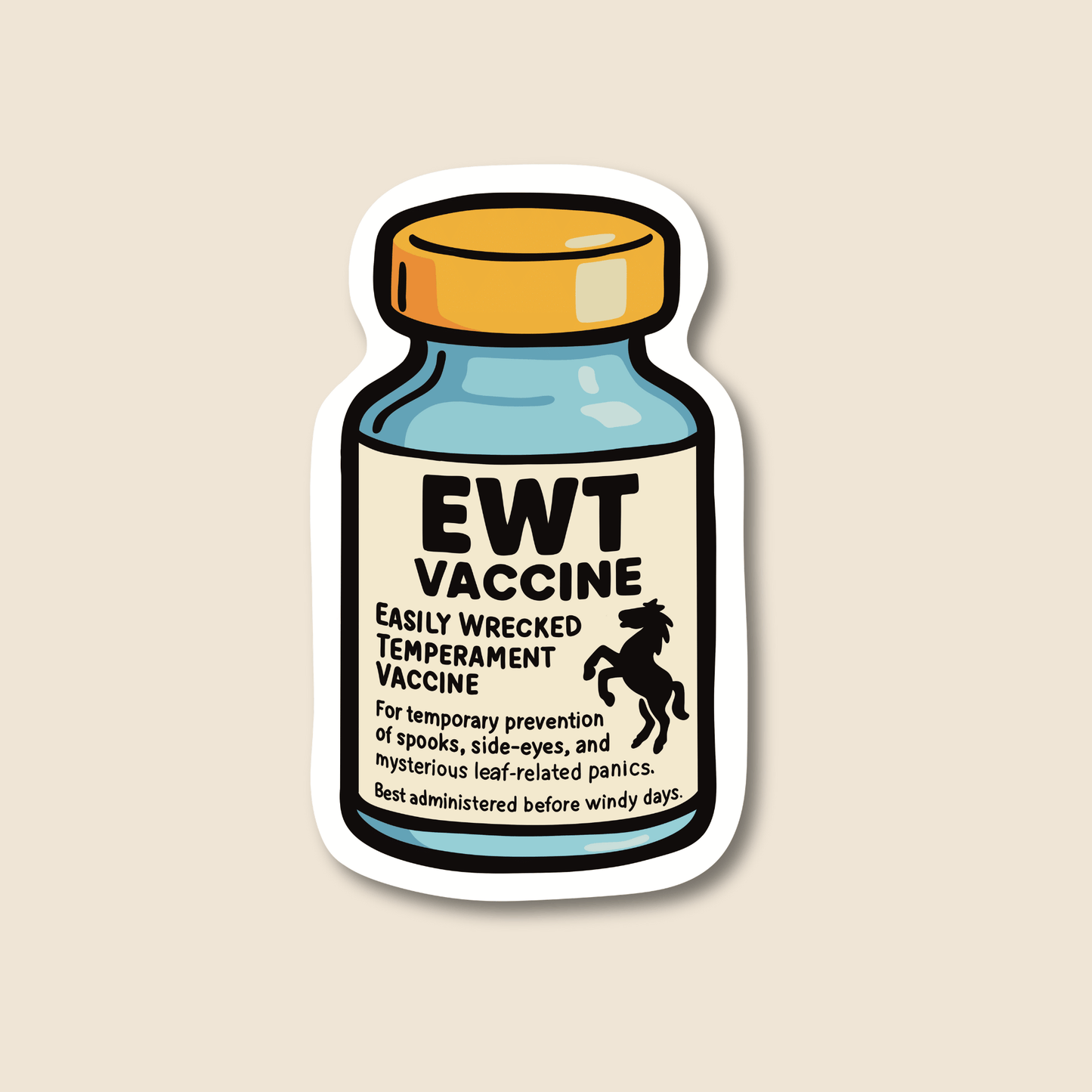 EWT Vaccine – Funny Vet Sticker