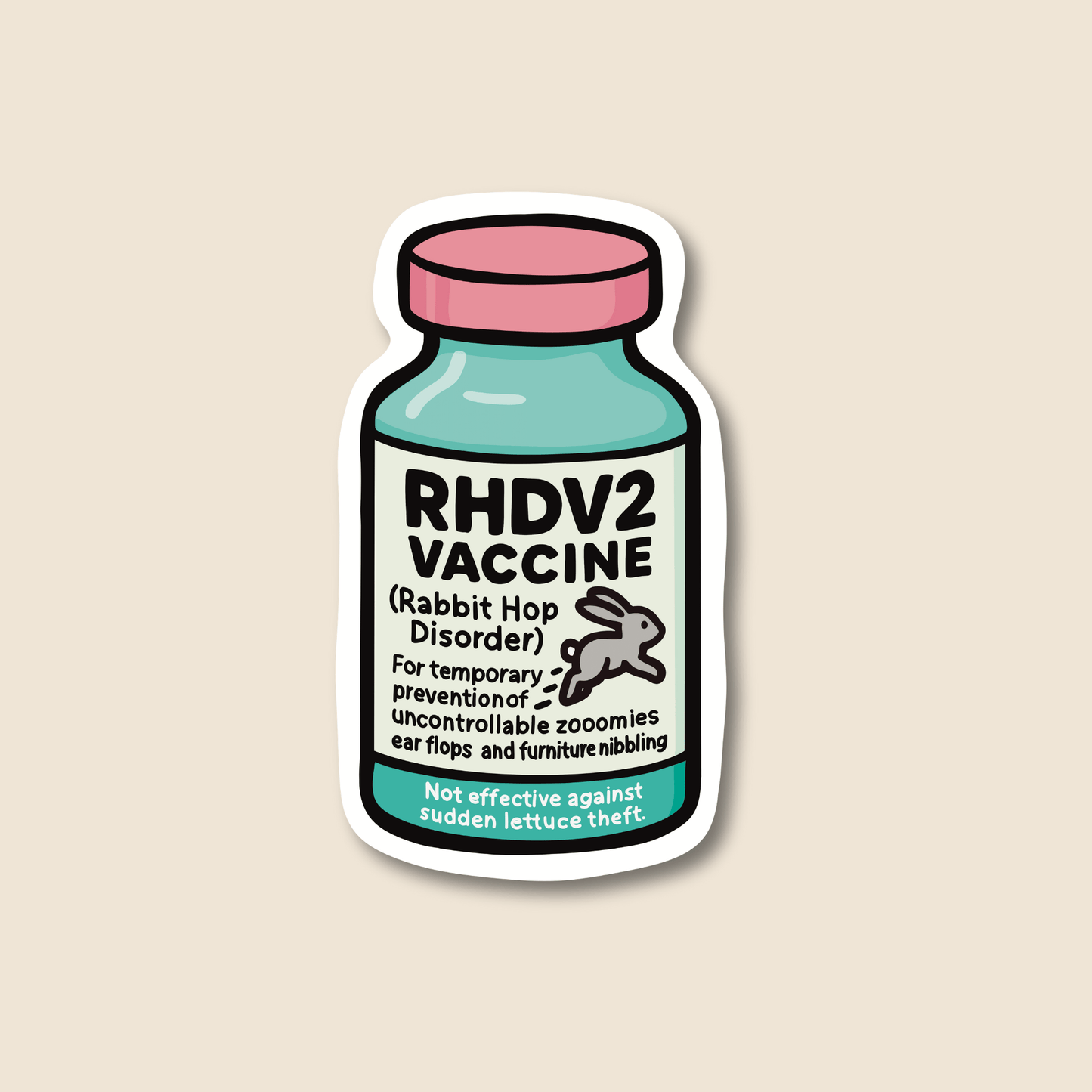 RHDV2 Vaccine – Funny Vet Sticker