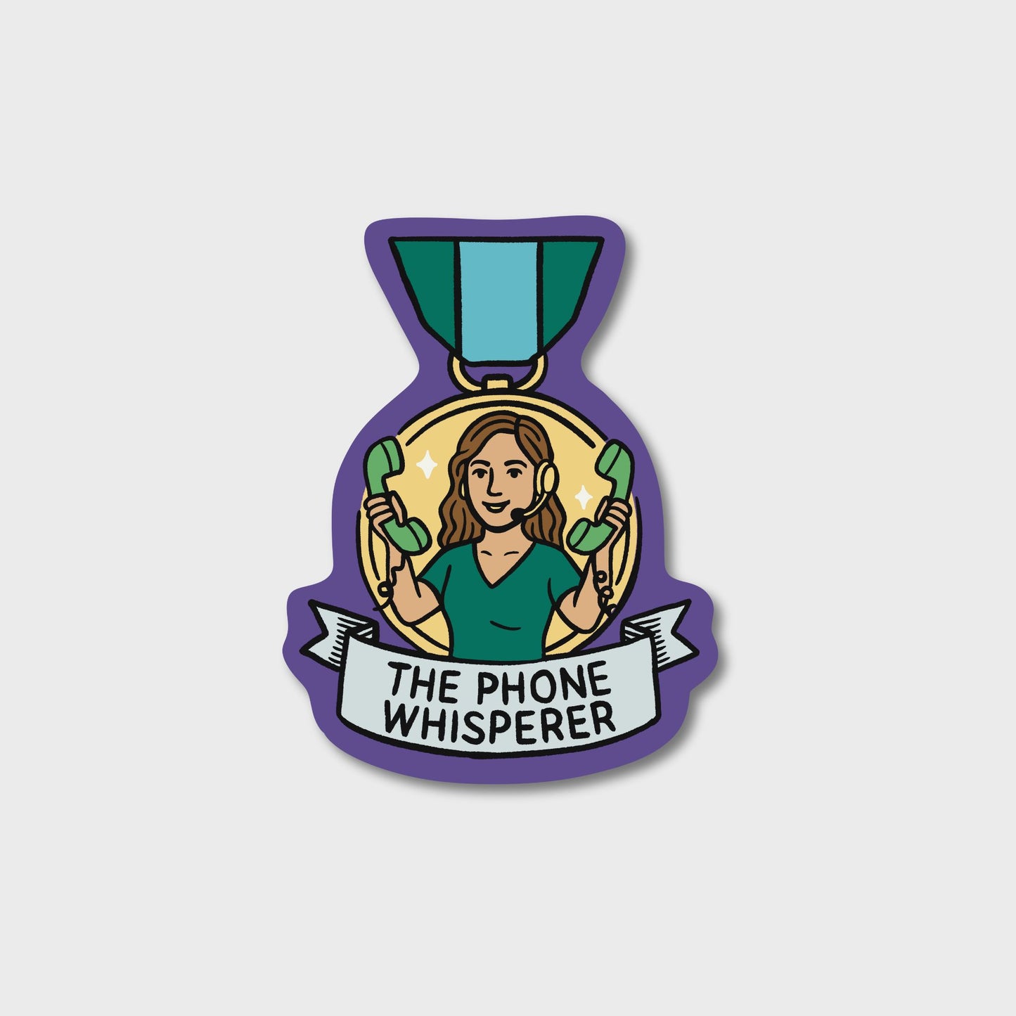 The Phone Whisperer – Award Medal Sticker