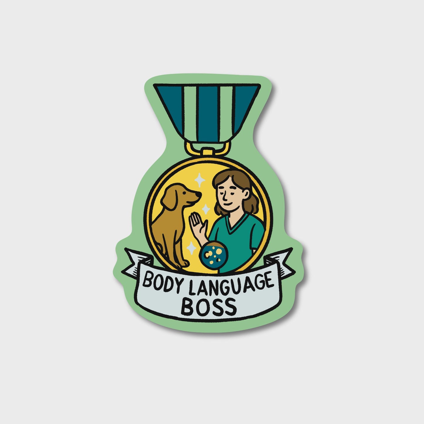 Body Language Boss – Award Medal Sticker