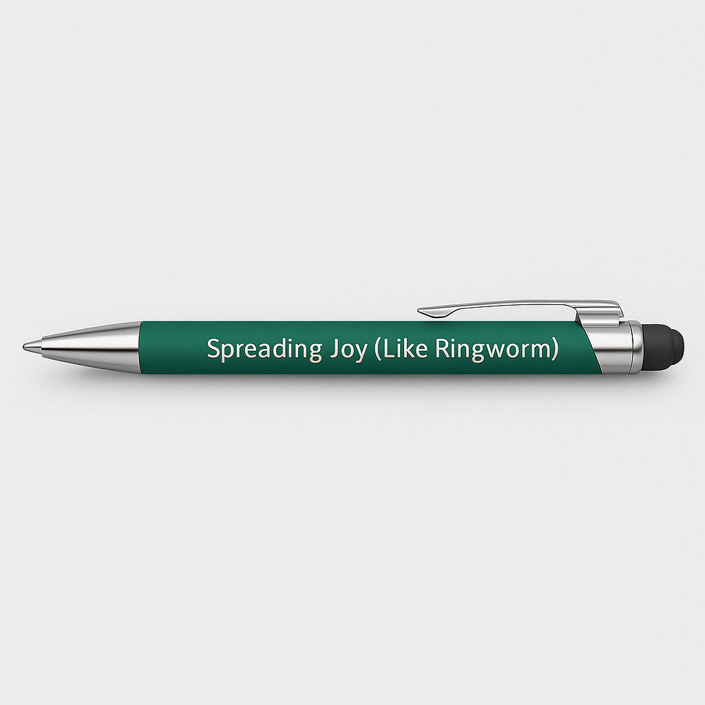 Funny Veterinary Pens – Laser-Engraved 3-Pack | Calm Aura, Spreading Joy & Professional Cat Wrangler