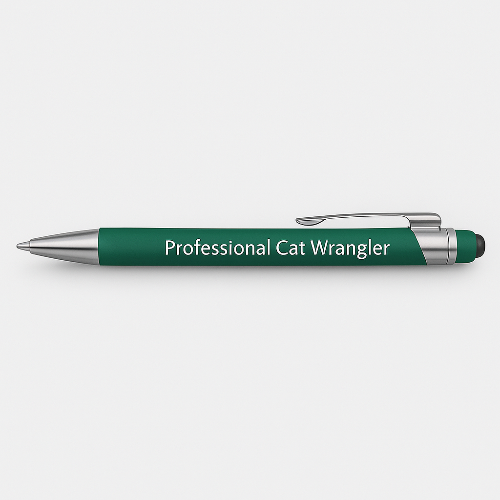 Funny Veterinary Pens – Laser-Engraved 3-Pack | Calm Aura, Spreading Joy & Professional Cat Wrangler