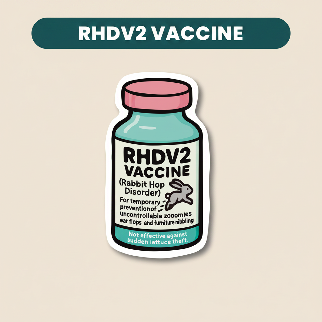 RHDV2 Vaccine – Funny Vet Sticker