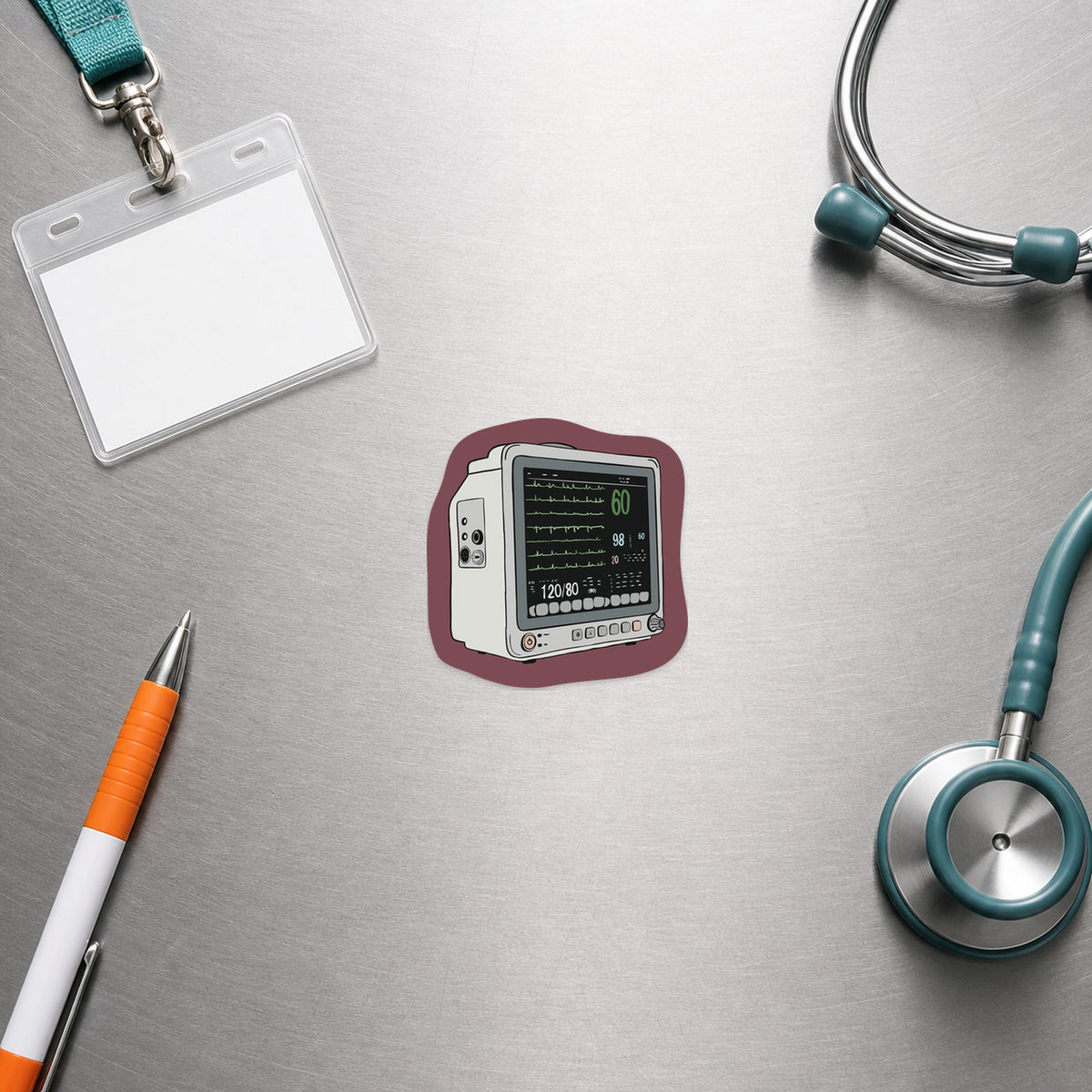 😎 Veterinary Anesthesia Machine shown in a veterinary clinic flat lay