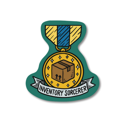 Inventory Sorcerer veterinary recognition award sticker on waterproof matte vinyl by Vet Culture Co