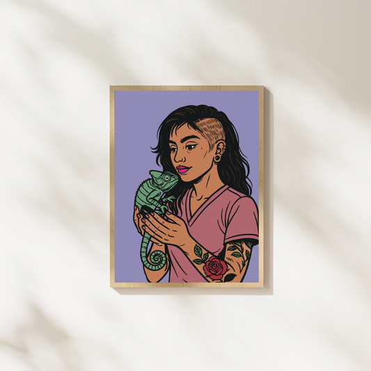 🦎 🌈 Color Shift Brilliance Fine Art Print