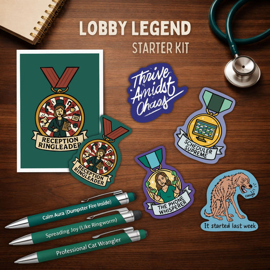 Lobby Legend Starter Kit curated gift bundle for front desk and lobby team members by Vet Culture Co