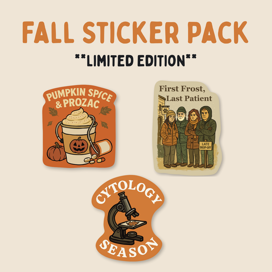 🍂 Limited Edition Fall Sticker Pack | Pumpkin Spice & Prozac + More