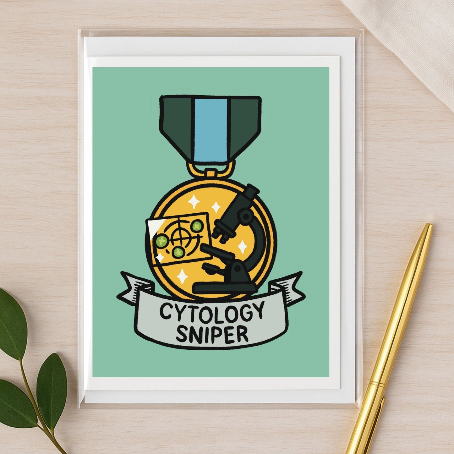 Cytology Sniper – Veterinary Recognition Notecard – A2 Veterinary Notecard