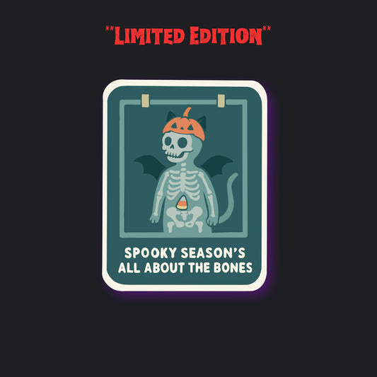 Spooky Season’s All About the Bones Sticker