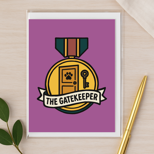 The Gatekeeper – A2 Veterinary Notecard