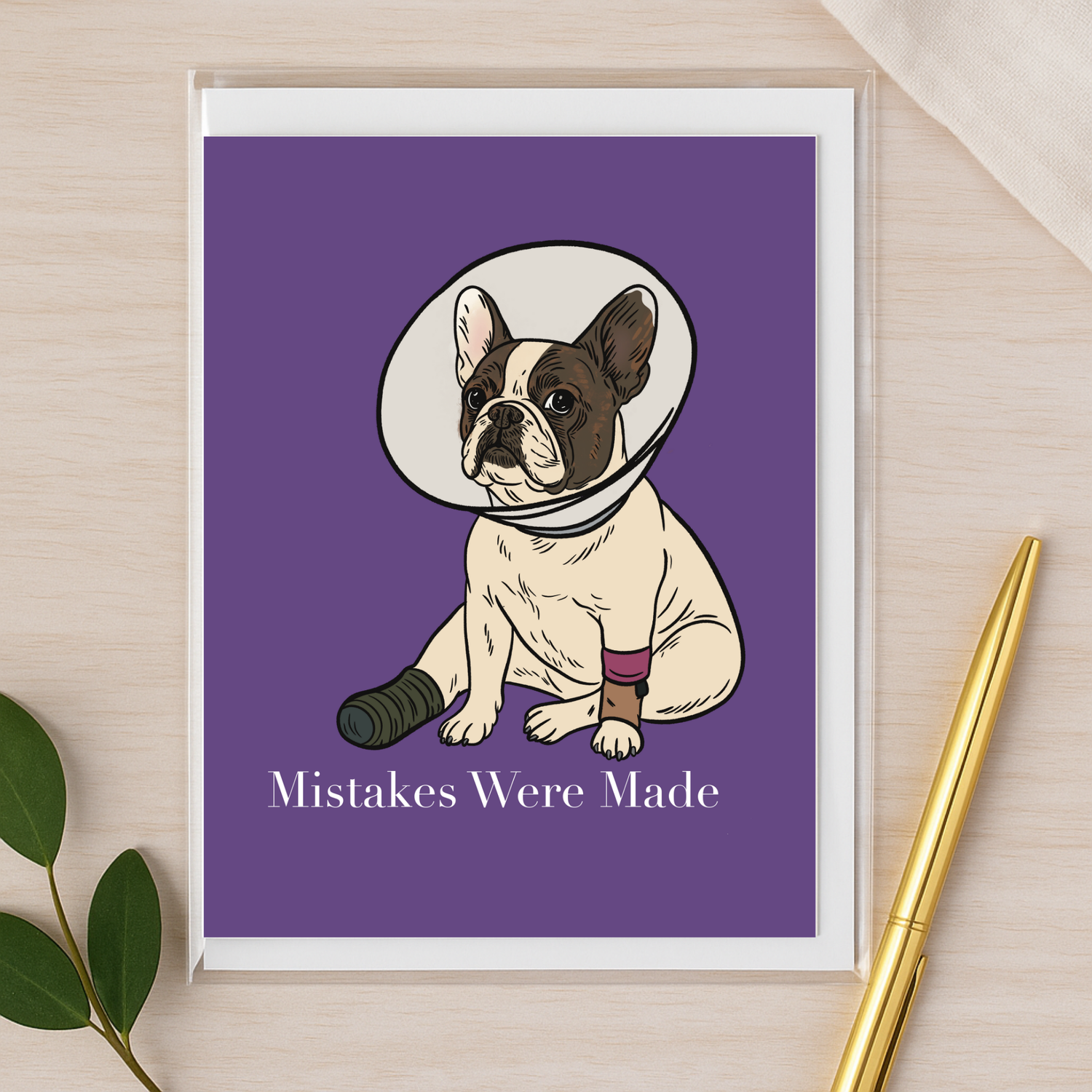 Mistakes Were Made veterinary notecard on premium cardstock by Vet Culture Co