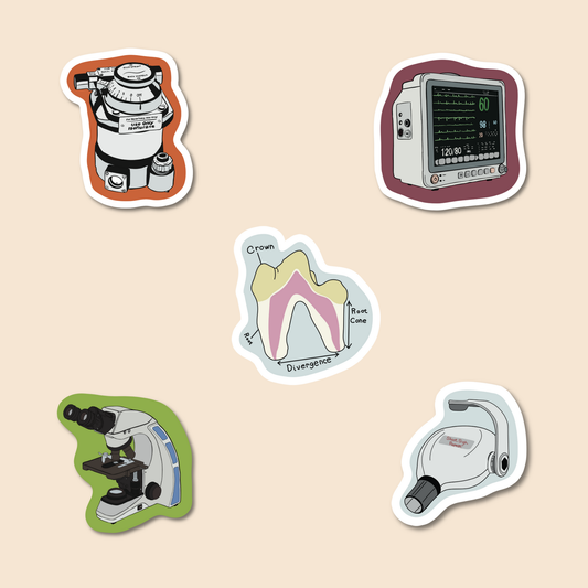 🐾 Veterinary Sticker Bundles – 5 or 10 Packs