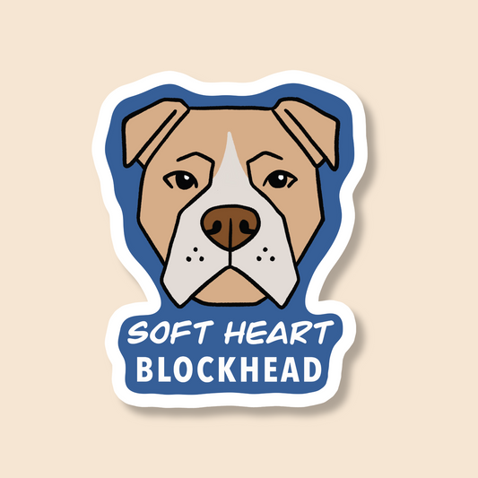 🐾 Soft Heart Blockhead - Pit Bull