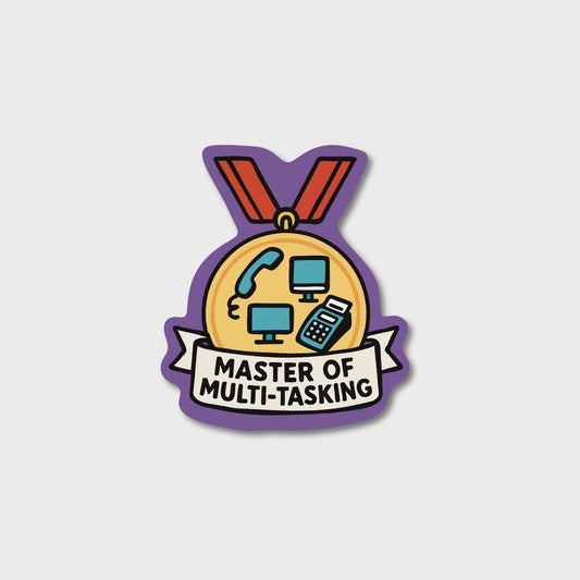 Master of Multi-Tasking – Award Medal Sticker