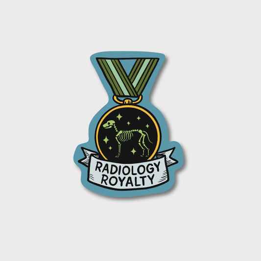 Radiology Royalty – Award Medal Sticker
