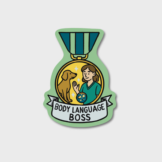 Body Language Boss – Award Medal Sticker