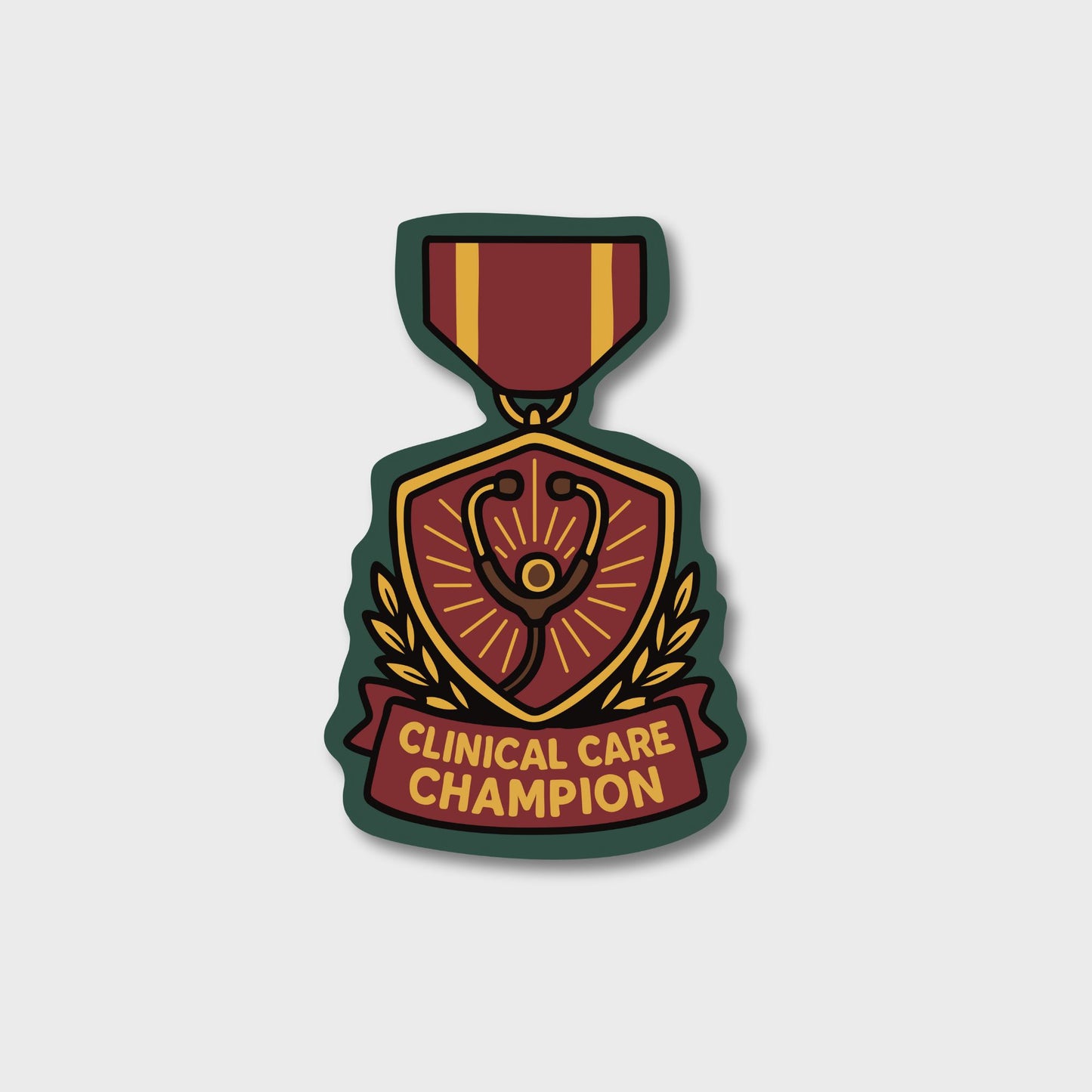 Clinical Care Champion – Award Medal Sticker