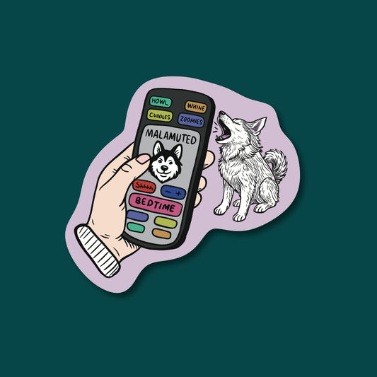 Malamuted Remote Magnet — Funny Veterinary Magnet