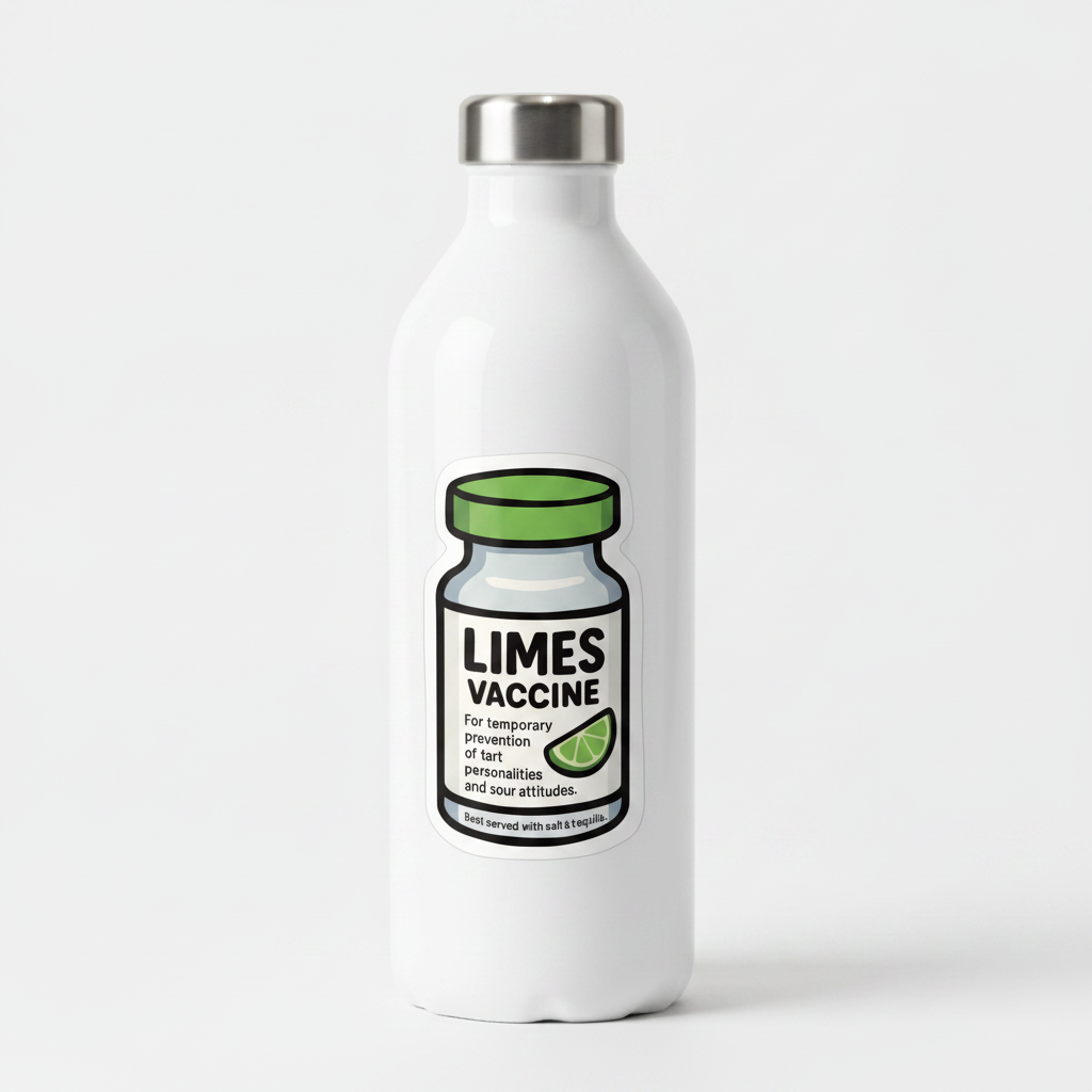 Limes Vaccine – Funny Vet Sticker
