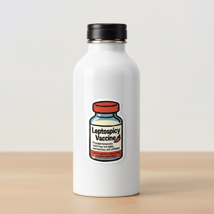 Leptospicy Vaccine – Funny Vet Sticker