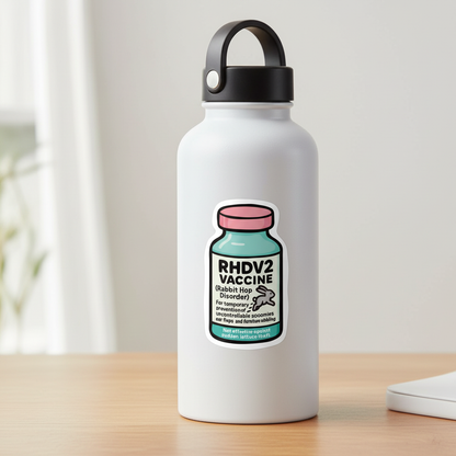 RHDV2 Vaccine – Funny Vet Sticker