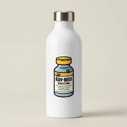 Ray-Bees Vaccine – Funny Vet Sticker