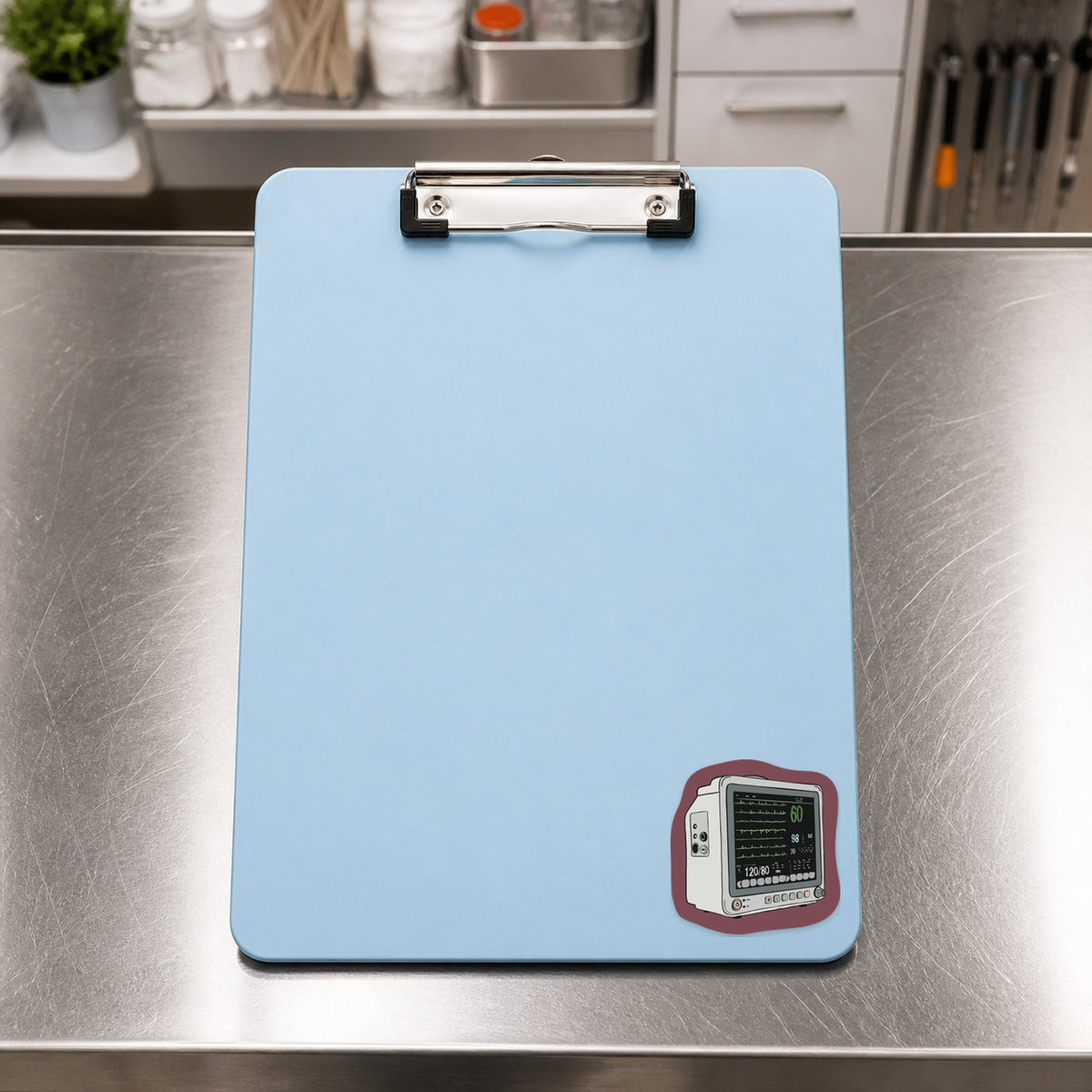 😎 Veterinary Anesthesia Machine shown on a blue treatment clipboard